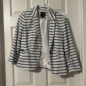 Limited Navy and white striped blazer